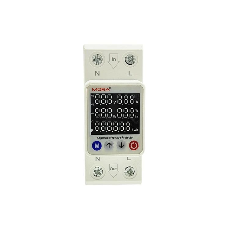 2P Smart Voltage Protector Type M Viis digitaalset ekraani
