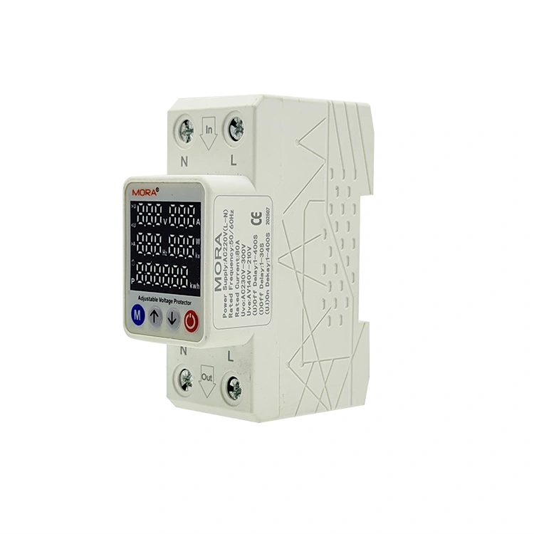 2P Smart Voltage Protector Type M Viis digitaalset ekraani