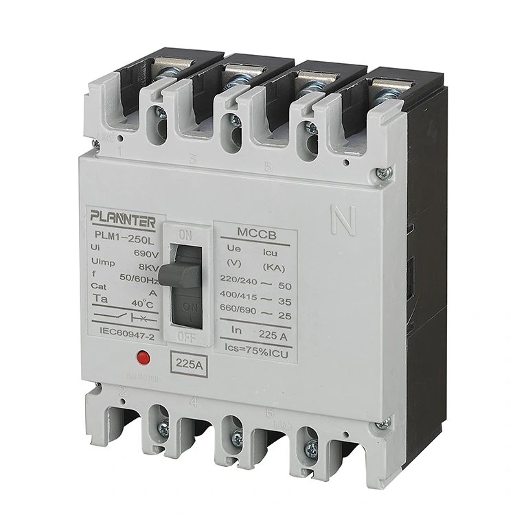 AC 4 poolusega vormitud korpusega kaitselüliti 225A